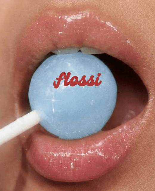Flossi post: a lollipop held up to the camera
